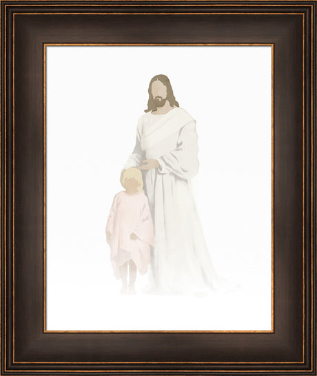 Christ with Girl Watercolor after Carl Bloch (8 Variations) by Jay Bryant Ward