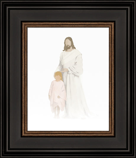 Christ with Girl Watercolor after Carl Bloch (8 Variations) by Jay Bryant Ward