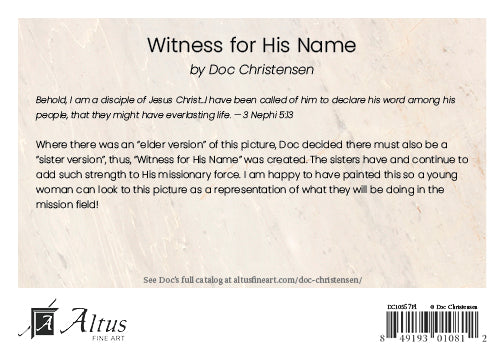 Witness for his Name by Doc Christensen