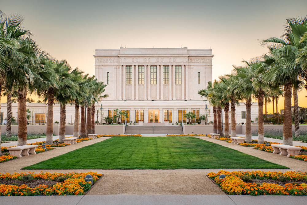 Mesa Temple - Evening Glow by Evan Lurker