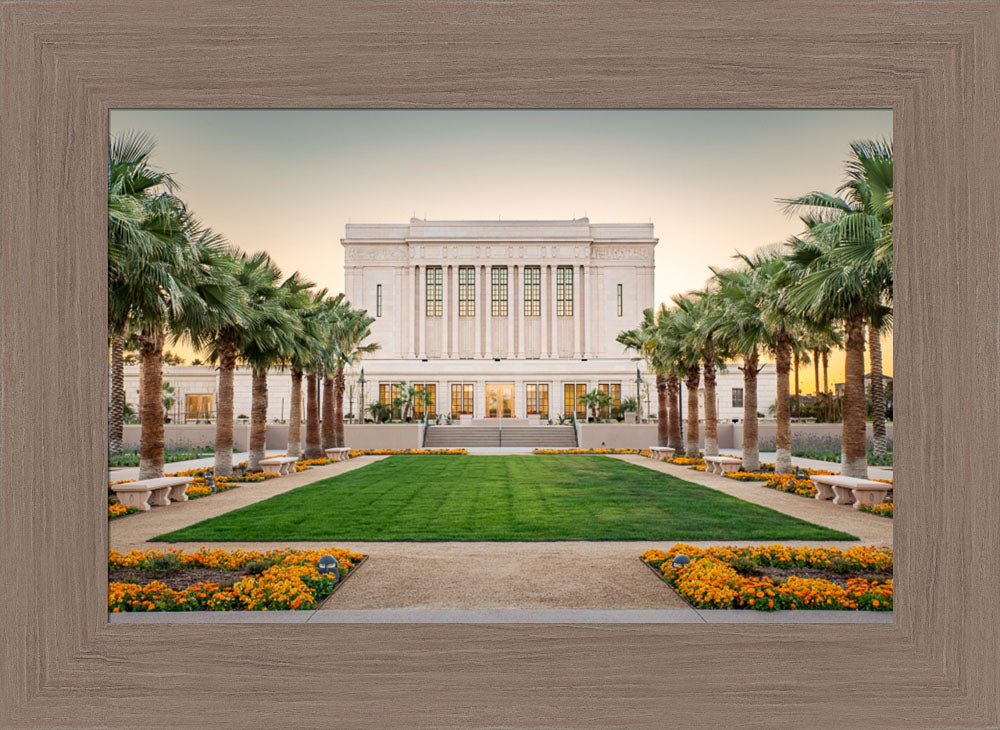 Mesa Temple - Evening Glow by Evan Lurker