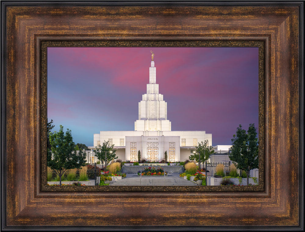 Idaho Falls Temple - Fire of Faith by Evan Lurker