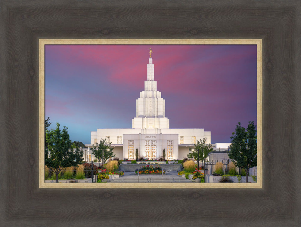 Idaho Falls Temple - Fire of Faith by Evan Lurker