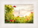 Jordan River Utah Temple - Roses by Evan Lurker