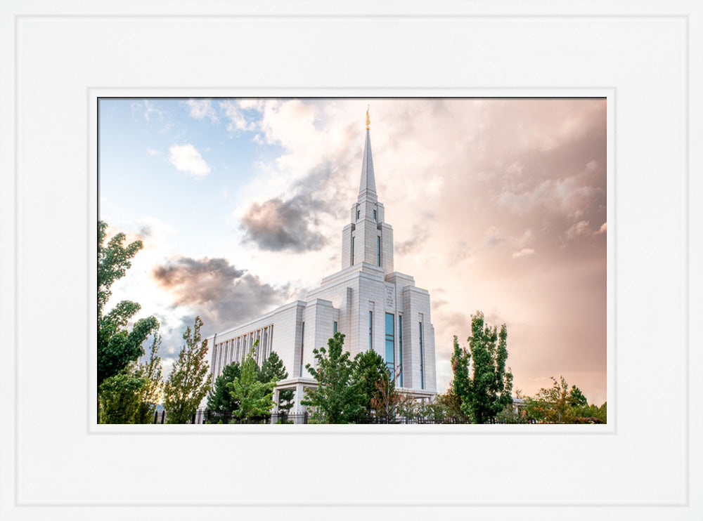 Oquirrh Mountain Temple - Light Prevails by Evan Lurker