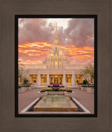 Phoenix Arizona Temple - Fiery Sky by Evan Lurker