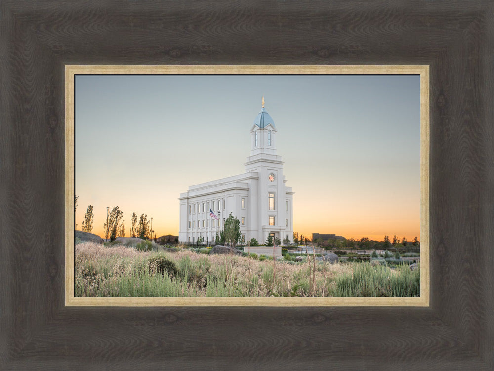 Cedar City Utah Temple - Desert Glow by Evan Lurker