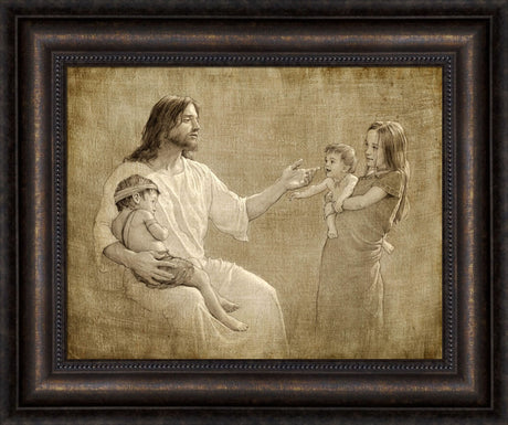 Christ with Children by Joseph Brickey