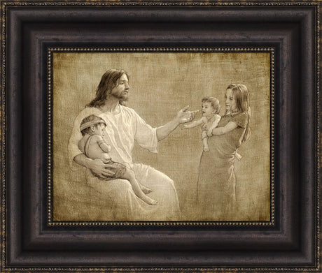 Christ with Children by Joseph Brickey