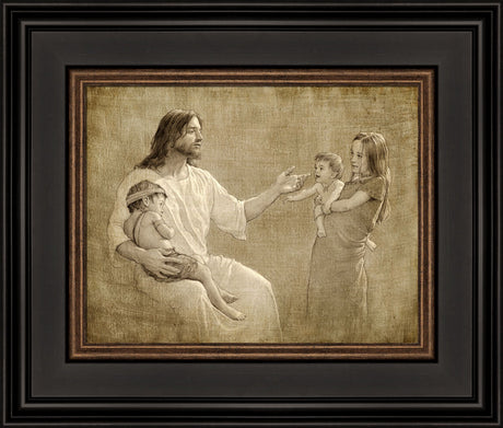 Christ with Children by Joseph Brickey