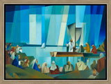 Jesus Preaching from a Boat by Jorge Cocco