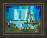 Jesus Preaching from a Boat by Jorge Cocco