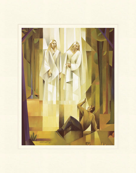 God, the Father, and Jesus Christ appear to the boy, Joseph Smith. Art 6