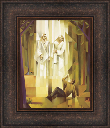 God, the Father, and Jesus Christ appear to the boy, Joseph Smith. Art 7