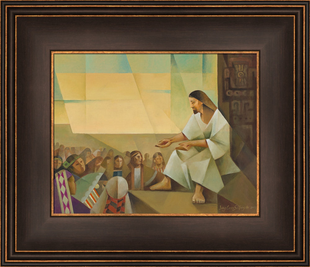 Jesus Preaching to the Multitude by Jorge Cocco