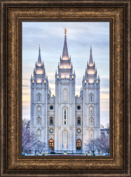 Salt Lake Temple - Winter Sunset by Kyle Woodbury