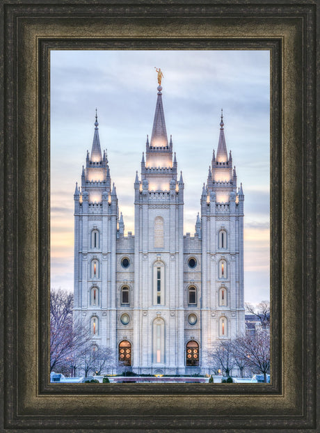 Salt Lake Temple - Winter Sunset by Kyle Woodbury