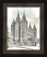 Salt Lake Temple - Snowy View by Kyle Woodbury