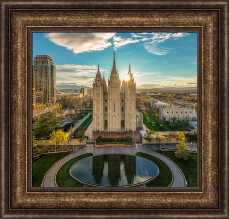 Salt Lake Temple - City Sunset by Kyle Woodbury