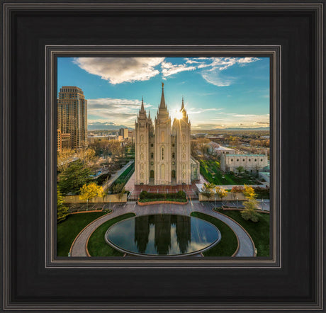 Salt Lake Temple - City Sunset by Kyle Woodbury