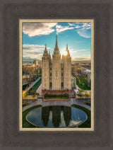 Salt Lake Temple - City Sunset by Kyle Woodbury