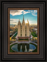 Salt Lake Temple - City Sunset by Kyle Woodbury