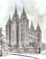 Salt Lake Temple - Snowy View by Kyle Woodbury