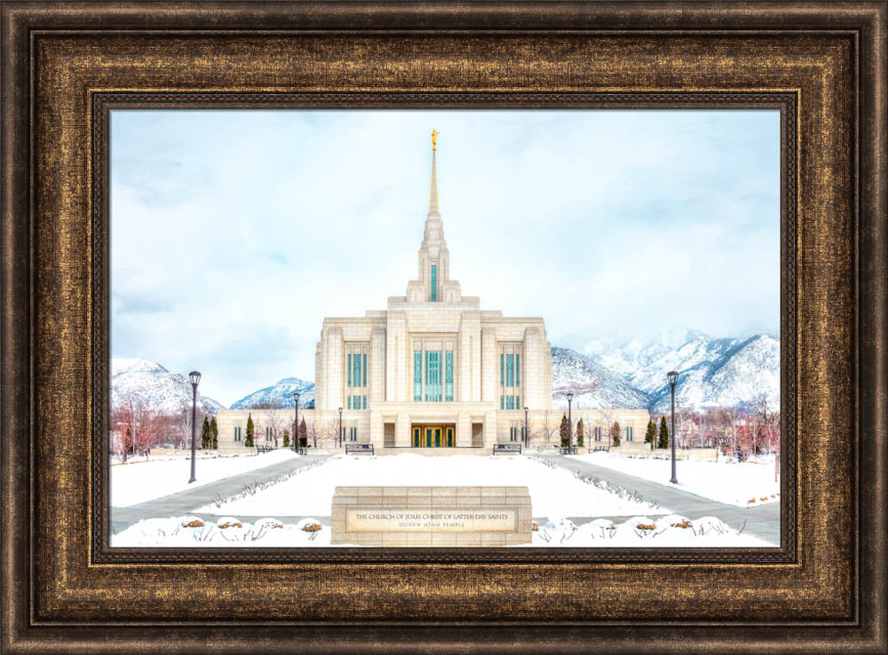 Ogden Temple - Snowy Mountains by Kyle Woodbury