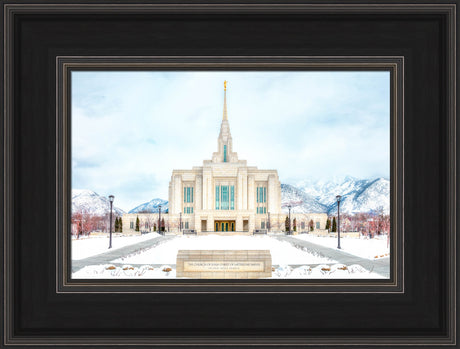 Ogden Temple - Snowy Mountains by Kyle Woodbury