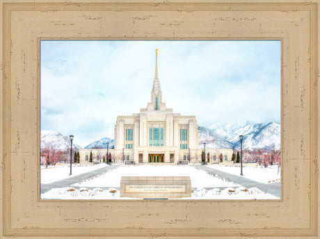 Ogden Temple - Snowy Mountains by Kyle Woodbury