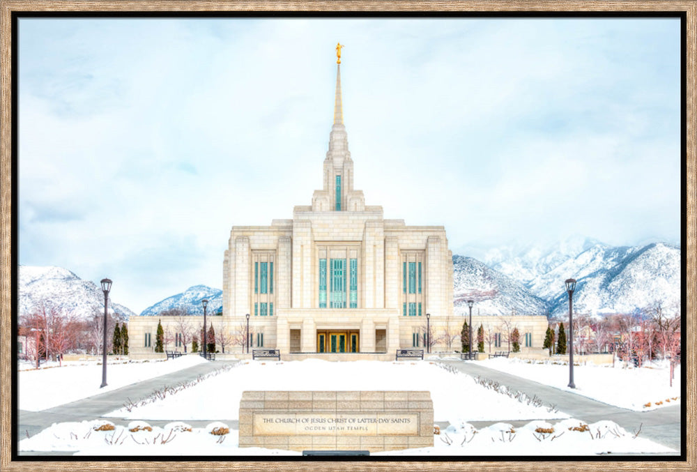 Ogden Temple - Snowy Mountains by Kyle Woodbury