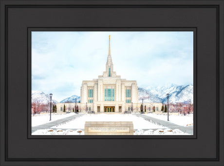 Ogden Temple - Snowy Mountains by Kyle Woodbury