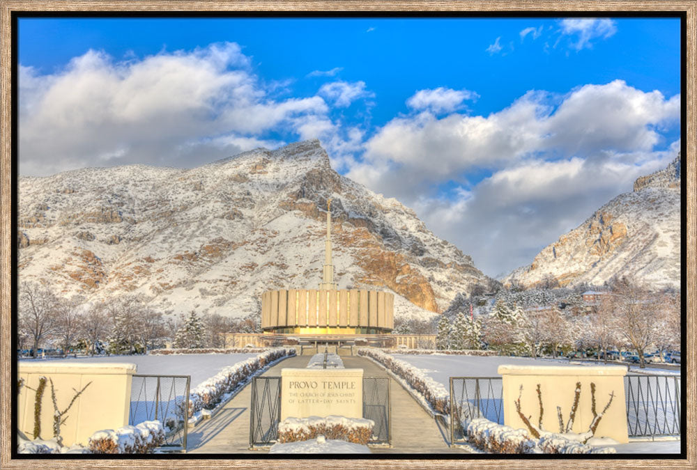 Provo Temple - In Winter by Kyle Woodbury