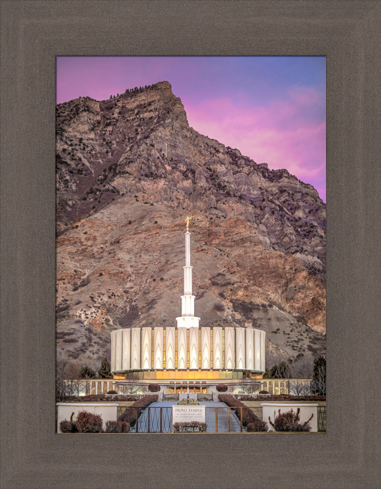 Provo Temple - 2018 Superbowl Sunset by Kyle Woodbury