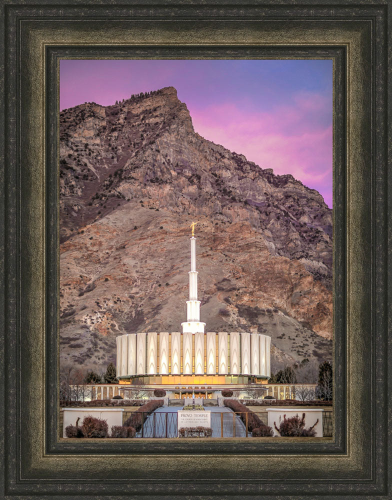 Provo Temple - 2018 Superbowl Sunset by Kyle Woodbury