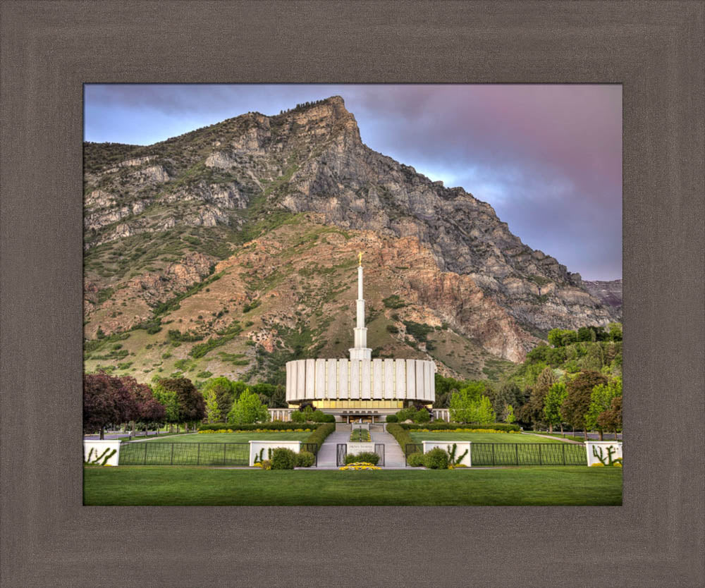 Provo Temple - Summer Mountains by Kyle Woodbury