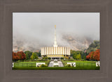 Provo Temple - Fall Fog by Kyle Woodbury