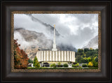 Provo Temple - Foggy Mountains by Kyle Woodbury