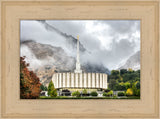 Provo Temple - Foggy Mountains by Kyle Woodbury