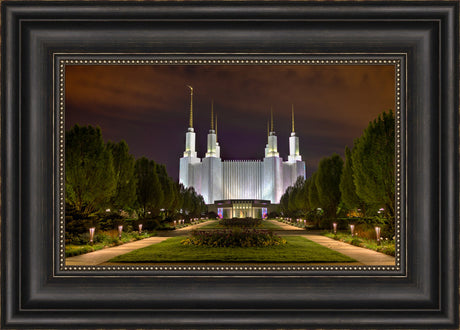 Washington DC Temple - At Night by Kyle Woodbury