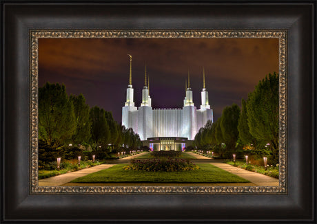 Washington DC Temple - At Night by Kyle Woodbury