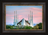 Las Vegas Temple - Pink Sunset by Kyle Woodbury