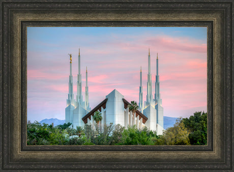 Las Vegas Temple - Pink Sunset by Kyle Woodbury