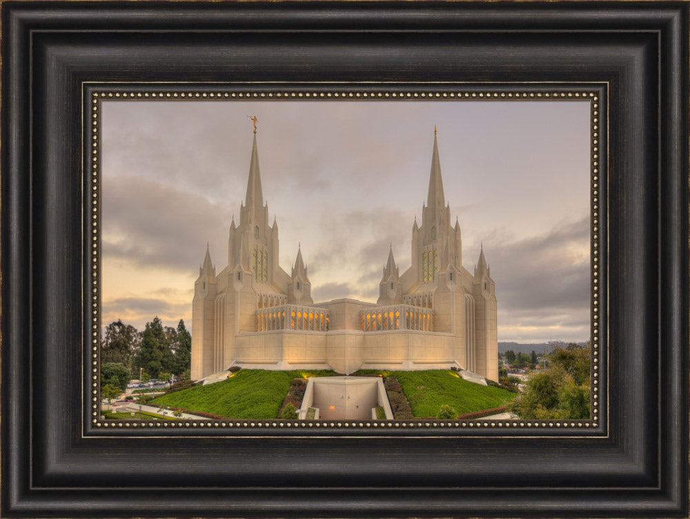 San Diego Temple - Evening Sunset by Kyle Woodbury