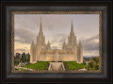 San Diego Temple - Evening Sunset by Kyle Woodbury