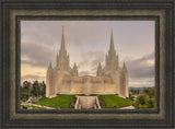 San Diego Temple - Evening Sunset by Kyle Woodbury