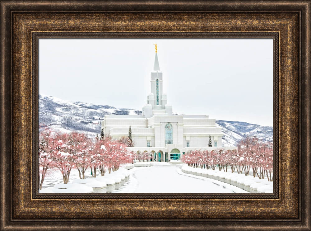 Bountiful Temple - In the Snow by Kyle Woodbury