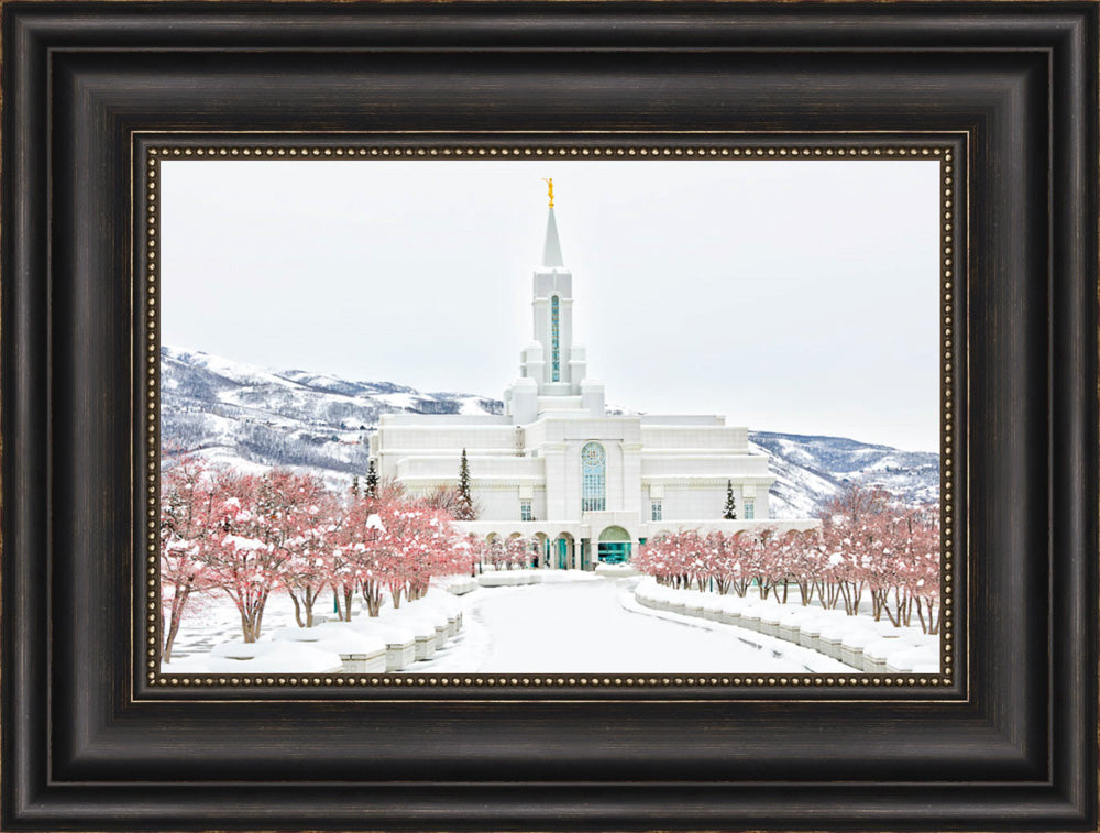 Bountiful Temple - In the Snow by Kyle Woodbury