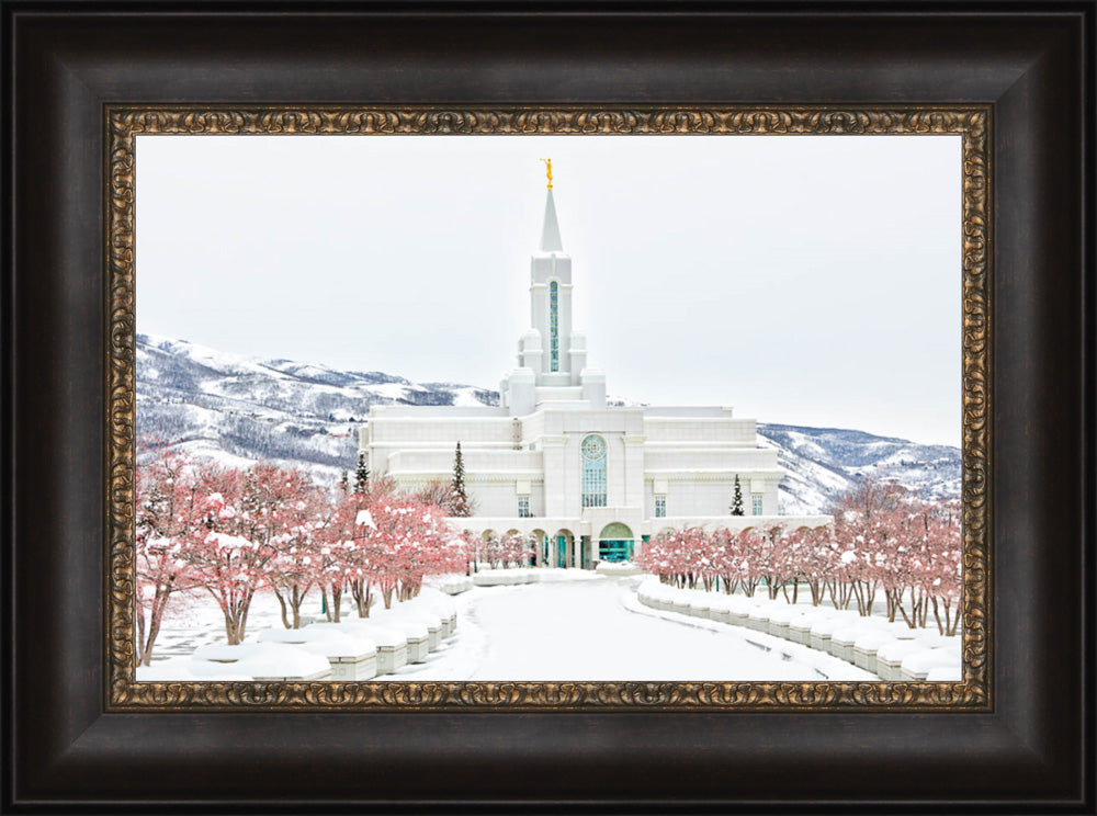 Bountiful Temple - In the Snow by Kyle Woodbury