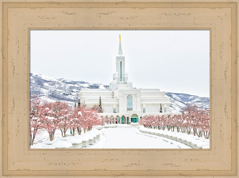 Bountiful Temple - In the Snow by Kyle Woodbury